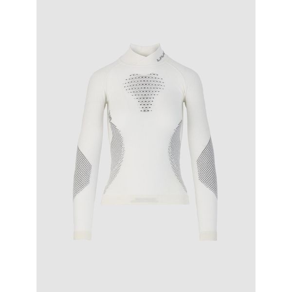 Koszulka termoaktywna damska Lady Fusyon Uw Shirt Lg Sl Turtleneck. Białe koszule nocne UYN, bez wzorów, z polaru, bez ramiączek. Za 451,80 zł.