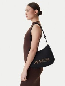 LOVE MOSCHINO Torebka JC4021PP1OKD0000 Czarny. Czarne torebki klasyczne LOVE MOSCHINO, bez wzorów, ze skóry, bez dodatków. Za 667,99 zł.