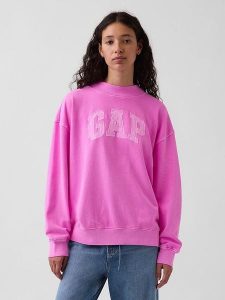 GAP Bluza w kolorze różowym rozmiar: S/M. Różowe bluzy GAP, m, bez wzorów, bez kaptura. Za 166,32 zł.