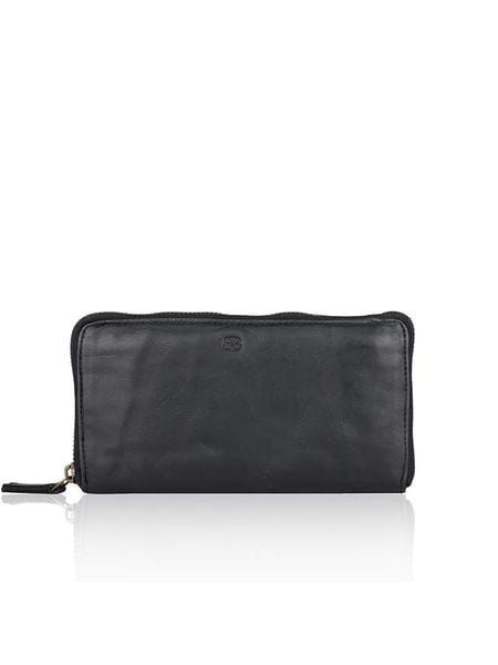 Bellicci Skórzany portfel "Chalice" w kolorze czarnym - 19 x 10 x 3 cm rozmiar: onesize. Czarne portfele Bellicci, bez wzorów, z materiału. Za 148,26 zł.