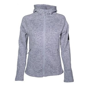 Damski polar Lhotse Kayla. Szare kurtki LHOTSE, na zimę, s, bez wzorów, z polaru, bez kaptura, narciarskie. Za 313,50 zł.