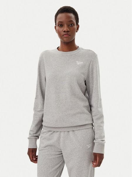 Reebok Bluza 100012556 Szary Regular Fit. Szare bluzy Reebok, s, bez wzorów, z bawełny, bez kaptura. Za 79,99 zł.