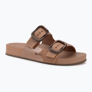 Klapki damskie Ipanema Shore. Brązowe klapki Ipanema, bez wzorów, bez obcasa. Za 159,99 zł.