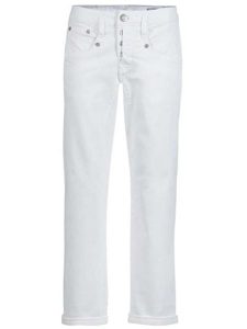 Herrlicher Dżinsy "Shyra" - Tapered fit - w kolorze białym rozmiar: W29. Białe jeansy Herrlicher, bez wzorów. Za 210,81 zł.
