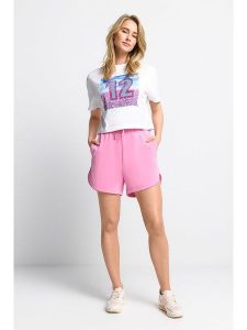 Rich & Royal Koszulka w kolorze białym rozmiar: XL. Białe bluzki Rich & Royal, xl, bez wzorów, z bawełny, bez kołnierzyka, bez ramiączek. Za 83,42 zł.