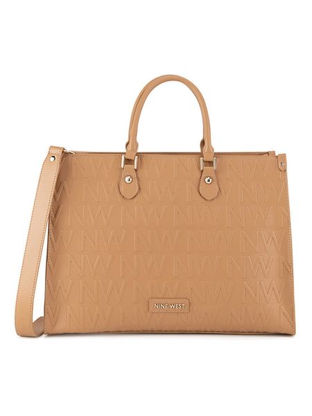 Nine West Torebka LX10044 Brązowy. Brązowe kuferki Nine West, bez wzorów, bez dodatków. Za 299,99 zł.
