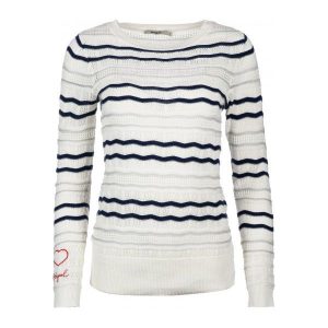 Desigual Sweter Damski S Biały. Swetry klasyczne marki Desigual. W wyprzedaży za 255,00 zł.