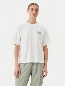 Napapijri T-Shirt S-Nice NP0A4IG4 Écru Regular Fit. T-shirty Napapijri, s, bez wzorów, z bawełny, bez kołnierzyka, bez ramiączek. Za 119,99 zł.