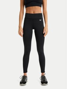 Roxy Legginsy Waves Of Warmth ERJNP03671 Czarny Slim Fit. Czarne legginsy sportowe Roxy, s, bez wzorów, z syntetyku, na fitness i siłownię. Za 299,99 zł.