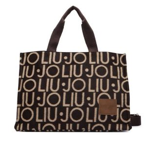 Torebka Liu Jo. Brązowe shopper bag Liu Jo, bez wzorów, bez dodatków. Za 469,99 zł.