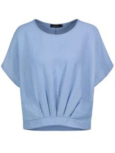 Sublevel Bluzka w kolorze błękitnym rozmiar: XL. Niebieskie bluzki Sublevel, xl, bez wzorów, bez kołnierzyka, bez ramiączek. Za 52,67 zł.
