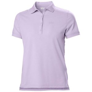 Damska koszulka polo Helly Hansen Siren. Fioletowe bluzki Helly Hansen, bez wzorów, klasyczne, bez kołnierzyka, bez ramiączek. Za 274,50 zł.
