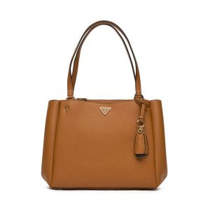 Torebka Guess. Brązowe torebki klasyczne Guess, z aplikacjami, bez dodatków. Za 489,99 zł.