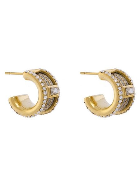 Guess Kolczyki JUBE05 391JW Złoty. Żółte kolczyki Guess, ze stali. Za 199,99 zł.