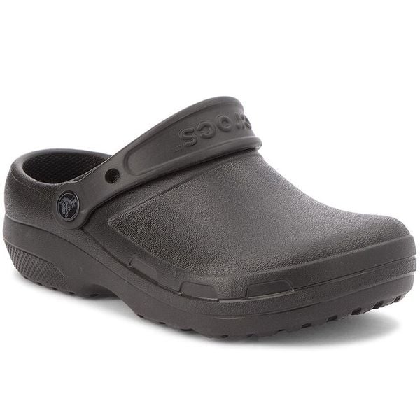 Klapki Crocs. Czarne klapki Crocs, bez wzorów, bez obcasa. Za 239,99 zł.