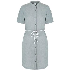 Sukienka damska LOAP Nury z bawełny, XS. Fioletowe sukienki Lolë, xs, bez wzorów, z bawełny, sportowe, bez kołnierzyka, bez ramiączek, sportowe. Za 162,99 zł.