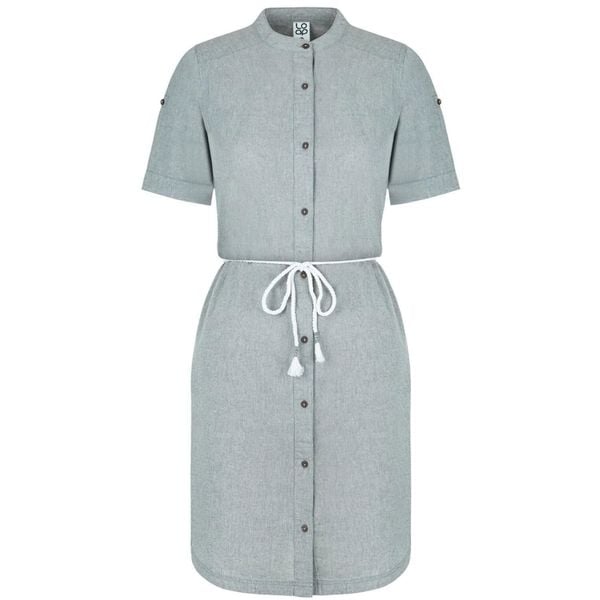 Sukienka damska LOAP Nury z bawełny, XS. Fioletowe sukienki Lolë, xs, bez wzorów, z bawełny, sportowe, bez kołnierzyka, bez ramiączek, sportowe. Za 162,99 zł.