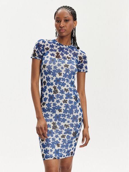 Hugo Sukienka codzienna Nasaja_B 50514940 Niebieski Slim Fit. Niebieskie kombinezony Hugo, na co dzień, m, bez wzorów, z syntetyku, bez kołnierzyka, bez ramiączek, proste. Za 309,99 zł.