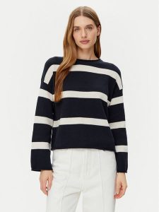 Marc O'Polo Sweter 502 6059 60047 Granatowy Regular Fit. Niebieskie swetry klasyczne Marc O'Polo, xl, z bawełny, bez kołnierzyka. Za 449,99 zł.