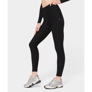 Legginsy Carpatree prążkowane z kieszenią Onyx Flow czarne. Czarne legginsy Carpatree, bez wzorów, prążkowane. W wyprzedaży za 149,99 zł.