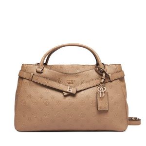 Torebka Guess. Brązowe torebki klasyczne Guess, z aplikacjami, bez dodatków. Za 634,99 zł.