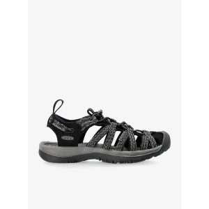 Sandały turystyczne damskie Keen Whisper. Czarne buty trekkingowe Keen, bez wzorów, bez obcasa, bez zapięcia. Za 340,99 zł.