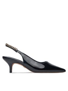 Nine West Sandały PXSH28-31 Czarny. Czarne sandały Nine West, bez wzorów, ze skóry, bez obcasa, na szpilce, bez zapięcia. Za 229,99 zł.