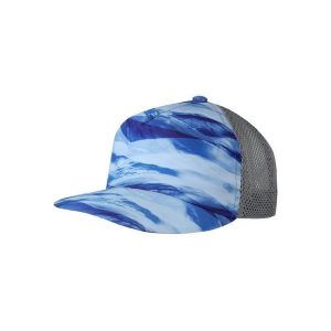 Czapka z daszkiem składana Buff Pack Trucker Cap. Niebieskie czapki Buff, bez wzorów, sportowe. Za 98,00 zł.