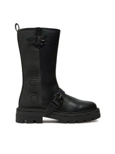 Liu Jo Botki Taylor 805 4F4703 EX263 Czarny. Czarne botki Liu Jo, bez wzorów, ze skóry, bez obcasa, na płaskiej podeszwie, bez zapięcia. Za 589,99 zł.