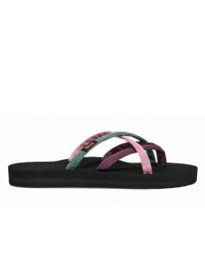 TEVA Klapki damskie W'S Olowahu lilas multi-37. Fioletowe klapki Teva, bez wzorów, z materiału, bez obcasa. Za 109,00 zł.