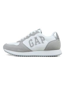 GAP Sneakersy "Nashville Arch Logo" w kolorze szaro-białym rozmiar: 37. Białe trampki GAP, bez wzorów, bez zapięcia. Za 131,43 zł.