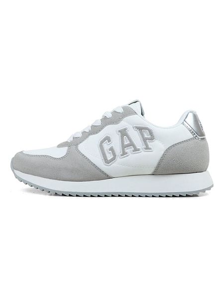 GAP Sneakersy "Nashville Arch Logo" w kolorze szaro-białym rozmiar: 36. Białe trampki GAP, bez wzorów, bez zapięcia. Za 107,12 zł.