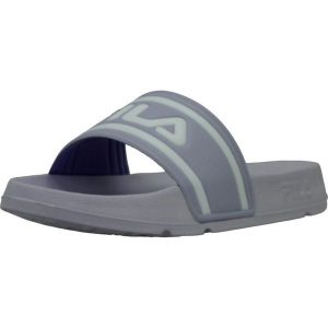 Klapki Fila Model Morro Bay Slipper Kolor Szary. Białe klapki Fila, bez wzorów, z materiału, bez obcasa. Za 89,00 zł.