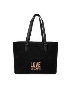 LOVE MOSCHINO Torebka JC4123PP0NKB100A Czarny. Czarne torebki klasyczne LOVE MOSCHINO, bez wzorów, ze skóry, bez dodatków. Za 689,99 zł.