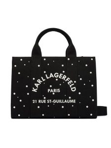 KARL LAGERFELD Torebka B3W50022 Czarny. Czarne torebki klasyczne KARL LAGERFELD, bez wzorów, z materiału, bez dodatków. Za 649,99 zł.