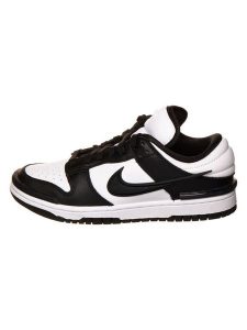 Nike Skórzane sneakersy "Dunk Panda Twist" rozmiar: 38,5. Białe trampki Nike, bez wzorów, bez zapięcia. Za 404,99 zł.