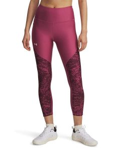 Under Armour Legginsy sportowe "Tech" w kolorze jagodowym rozmiar: L. Różowe legginsy Under Armour, l, bez wzorów, z materiału, outdoorowe. Za 153,34 zł.