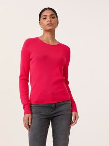 TAIFUN Sweter w kolorze różowym rozmiar: 44. Różowe golfy Taifun, bez wzorów, z wiskozy. Za 122,96 zł.