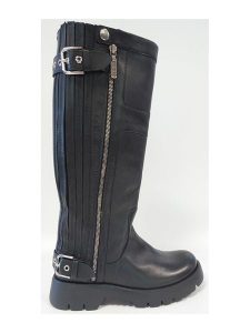 Högl Skórzane kozaki w kolorze czarnym rozmiar: 40. Czarne kozaki HÖGL, na zimę, bez wzorów, bez obcasa, bez zapięcia. Za 783,23 zł.