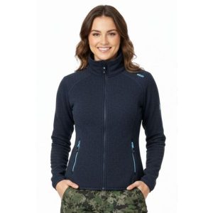 Bluza turystyczna damska CMP. Niebieskie bluzy CMP, bez wzorów, z poliesteru, bez kaptura. Za 216,70 zł.