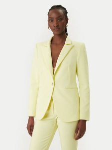 Rinascimento Marynarka CFC0128640003 Żółty Regular Fit. Żółte marynarki i żakiety Rinascimento, xs, bez wzorów, z syntetyku. Za 594,99 zł.