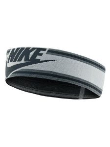 Nike Opaska materiałowa N.100.3550.147.OS Szary. Szare rękawiczki Nike, bez wzorów, z materiału. Za 99,99 zł.