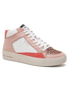 Sixth Sens Sneakersy w kolorze biało-jasnoróżowo-różowym rozmiar: 36. Białe trampki Sixth Sens, bez wzorów, za kostkę, bez zapięcia. Za 140,53 zł.