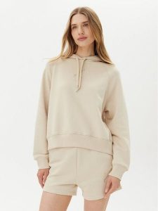 Armani Exchange Bluza XW000157 AF11852 U1092 Beżowy Regular Fit. Brązowe bluzy Armani Exchange, xs, bez wzorów, z bawełny, bez kaptura. Za 399,99 zł.