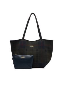 Barbour Torebka LBA0517TN43 Zielony. Zielone shopper bag Barbour, bez wzorów, z materiału, bez dodatków. Za 744,99 zł.