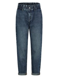 Sublevel Dżinsy - Tapered fit - w kolorze granatowym rozmiar: S. Niebieskie jeansy Sublevel, bez wzorów, z bawełny, z podwyższonym stanem. Za 96,60 zł.