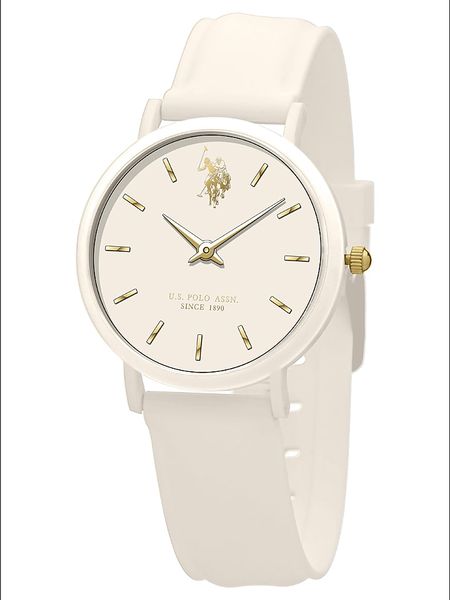 U.S. Polo Assn. Zegarek kwarcowy w kolorze białym rozmiar: onesize. Białe, analogowe zegarki U.S. Polo Assn. Za 113,99 zł.