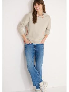 Cecil Bluza w kolorze beżowym rozmiar: L. Brązowe bluzy Cecil, l, bez wzorów, z kapturem. Za 167,67 zł.