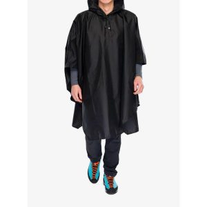 Peleryna turystyczna CMP Nexus Unisex Poncho Fix Hood. Czarne kurtki CMP, l, bez wzorów, bez kaptura. Za 140,99 zł.