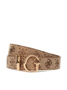 Guess Pasek Damski BW9267 P5330 Brązowy. Brązowe paski Guess, z aplikacjami, ze skóry. Za 139,99 zł.